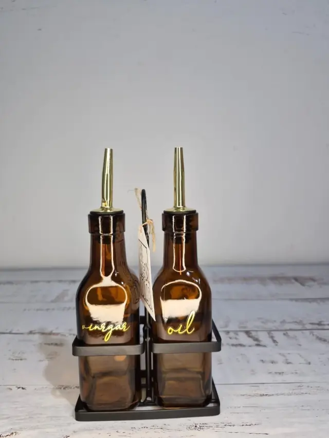 Set de aceitera y vinagrera
